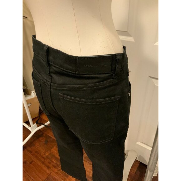 BCBG Max Azria Black Denim High Rise Cropped Bootcut Jeans Size 26 NWT! $198 - Picture 7 of 8